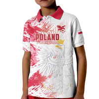 Custom Poland 2024 Football Kid Polo Shirt Orly Go Champions - Wonder Print Shop