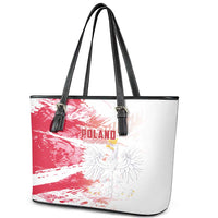 Poland 2024 Football Leather Tote Bag Orly Go Champions - Wonder Print Shop