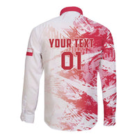 Custom Poland 2024 Football Long Sleeve Button Shirt Orly Go Champions - Wonder Print Shop