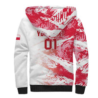 Custom Poland 2024 Football Sherpa Hoodie Orly Go Champions - Wonder Print Shop