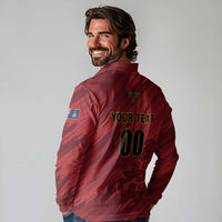 Custom Football Cayman Islands Long Sleeve Polo Shirt The Turtles Come On - Wonder Print Shop