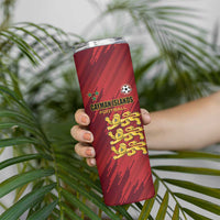 Custom Football Cayman Islands Skinny Tumbler The Turtles Come On - Wonder Print Shop