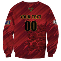 Custom Football Cayman Islands Sweatshirt The Turtles Come On - Wonder Print Shop