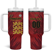 Custom Football Cayman Islands Tumbler With Handle The Turtles Come On - Wonder Print Shop