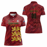 Custom Football Cayman Islands Women Polo Shirt The Turtles Come On - Wonder Print Shop