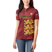 Custom Football Cayman Islands Women Polo Shirt The Turtles Come On - Wonder Print Shop