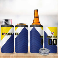 Custom Football Bonaire 4 in 1 Can Cooler Tumbler Boneiru Caribbean Warriors - Wonder Print Shop