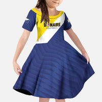 Custom Football Bonaire Family Matching Off Shoulder Maxi Dress and Hawaiian Shirt Boneiru Caribbean Warriors - Wonder Print Shop