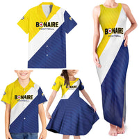 Custom Football Bonaire Family Matching Tank Maxi Dress and Hawaiian Shirt Boneiru Caribbean Warriors - Wonder Print Shop