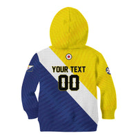 Custom Football Bonaire Kid Hoodie Boneiru Caribbean Warriors - Wonder Print Shop