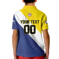 Custom Football Bonaire Kid Polo Shirt Boneiru Caribbean Warriors - Wonder Print Shop