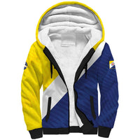 Custom Football Bonaire Sherpa Hoodie Boneiru Caribbean Warriors - Wonder Print Shop