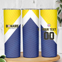 Custom Football Bonaire Skinny Tumbler Boneiru Caribbean Warriors - Wonder Print Shop