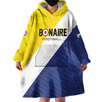 Custom Football Bonaire Wearable Blanket Hoodie Boneiru Caribbean Warriors - Wonder Print Shop