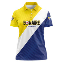 Custom Football Bonaire Women Polo Shirt Boneiru Caribbean Warriors - Wonder Print Shop