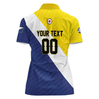 Custom Football Bonaire Women Polo Shirt Boneiru Caribbean Warriors - Wonder Print Shop