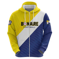 Custom Football Bonaire Zip Hoodie Boneiru Caribbean Warriors - Wonder Print Shop