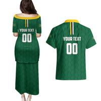 Custom Football Dominica Couples Matching Puletasi and Hawaiian Shirt Los Pericos Go Champions - Wonder Print Shop