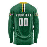 Custom Football Dominica Long Sleeve Shirt Los Pericos Go Champions - Wonder Print Shop