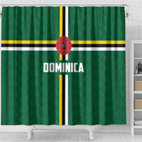 Football Dominica Shower Curtain Los Pericos Go Champions - Wonder Print Shop