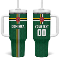 Custom Football Dominica Tumbler With Handle Los Pericos Go Champions - Wonder Print Shop