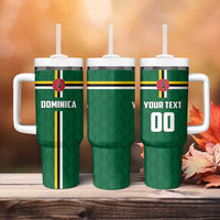Custom Football Dominica Tumbler With Handle Los Pericos Go Champions - Wonder Print Shop