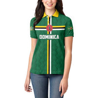 Custom Football Dominica Women Polo Shirt Los Pericos Go Champions - Wonder Print Shop