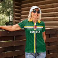 Custom Football Dominica Women Polo Shirt Los Pericos Go Champions - Wonder Print Shop