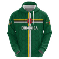 Custom Football Dominica Zip Hoodie Los Pericos Go Champions - Wonder Print Shop