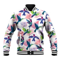 Hummingbirds Colorful Baseball Jacket Unique Stylized - Wonder Print Shop