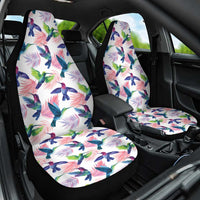 Hummingbirds Colorful Car Seat Cover Unique Stylized - Wonder Print Shop
