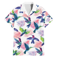 Hummingbirds Colorful Family Matching Mermaid Dress and Hawaiian Shirt Unique Stylized - Wonder Print Shop