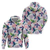 Hummingbirds Colorful Hoodie Unique Stylized - Wonder Print Shop