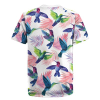 Hummingbirds Colorful Rugby Jersey Unique Stylized - Wonder Print Shop