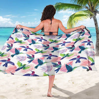 Hummingbirds Colorful Sarong Unique Stylized - Wonder Print Shop