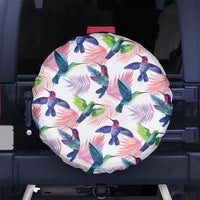 Hummingbirds Colorful Spare Tire Cover Unique Stylized - Wonder Print Shop