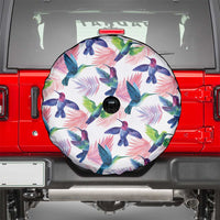 Hummingbirds Colorful Spare Tire Cover Unique Stylized - Wonder Print Shop