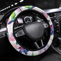 Hummingbirds Colorful Steering Wheel Cover Unique Stylized - Wonder Print Shop