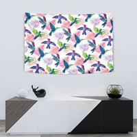 Hummingbirds Colorful Tapestry Unique Stylized - Wonder Print Shop