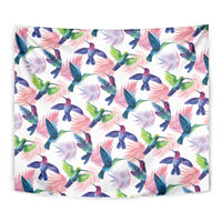 Hummingbirds Colorful Tapestry Unique Stylized - Wonder Print Shop