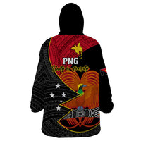 Papua New Guinea Independence Day Wearable Blanket Hoodie Happy PNG 48th Anniversary - Wonder Print Shop