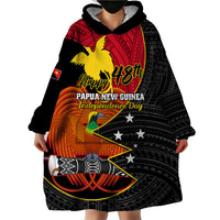 Papua New Guinea Independence Day Wearable Blanket Hoodie Happy PNG 48th Anniversary - Wonder Print Shop