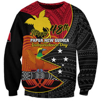 Personalised Papua New Guinea Independence Day Sweatshirt Happy PNG 48th Anniversary - Wonder Print Shop