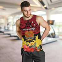 personalised-papua-new-guinea-men-tank-top-bird-of-paradise-mix-polynesian-pattern