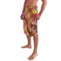 Happy Jounen Kweyol Lavalava Madras Pattern Roses Stylized