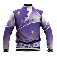 Personalised Saint Lucia La Magewit Baseball Jacket La Marguerite Flower