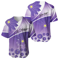 Personalised Saint Lucia La Magewit Baseball Jersey La Marguerite Flower