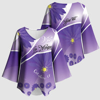 Personalised Saint Lucia La Magewit Kimono Sleeve Blouse La Marguerite Flower