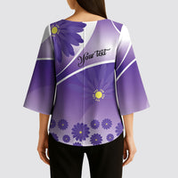Personalised Saint Lucia La Magewit Kimono Sleeve Blouse La Marguerite Flower