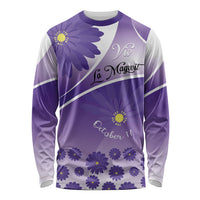 Personalised Saint Lucia La Magewit Long Sleeve Shirt La Marguerite Flower